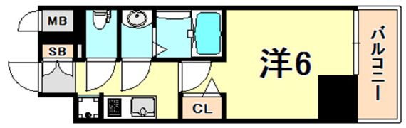 プレサンス神戸元町ベルシオンの間取り画像