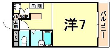 ペアコート仁川の間取り画像