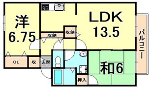 大関満池谷ハイツの間取り画像