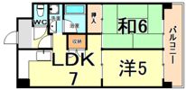 サンライフ若草の間取り画像