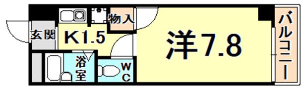 ドムール若山の間取り画像