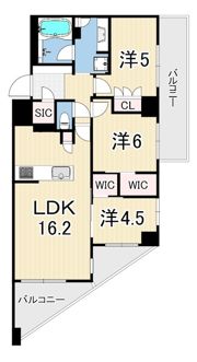 BRILLIA 西宮北口 THE RESIDENCEの間取り画像