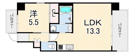 プレジオさくら夙川の間取り画像