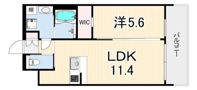 プレジオさくら夙川の間取り画像