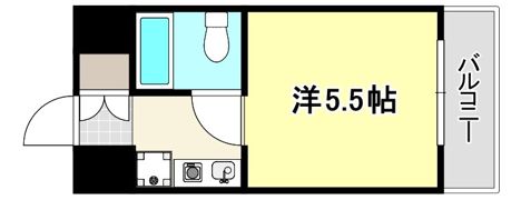 ライオンズマンション三宮の間取り画像