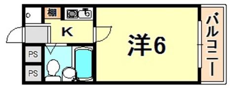 フルール岡本の間取り画像