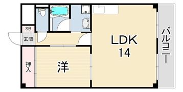 サンヒルズ西灘の間取り画像