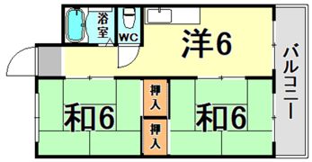 パインリーフ甲子園の間取り画像