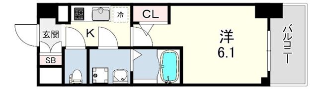 エスリード神戸ラ・コスタの間取り画像
