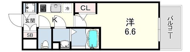 エスリード神戸ラ・コスタの間取り画像