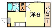 魚北ハイツの間取り画像