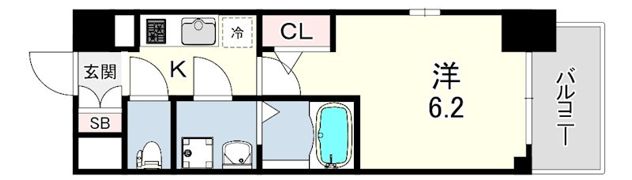 エスリード神戸ラ・コスタの間取り画像