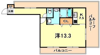 パレス東洋神戸5号館の間取り画像