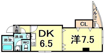 クィーンライフ鳴尾の間取り画像