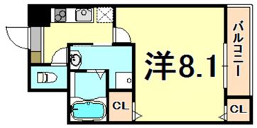 フジパレス塚口本町2番館の間取り画像