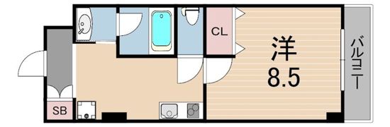 CITY SPIRE神戸元町1の間取り画像