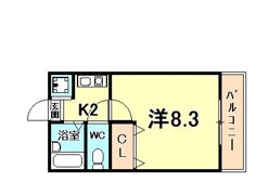 ピュア河原の間取り画像