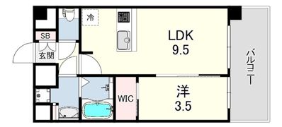 プレサンス尼崎アルモナの間取り画像