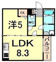La Luce 尼崎の間取り画像