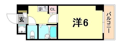 エステムコート芦屋西の間取り画像