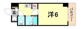 エステムコート芦屋西の間取り画像