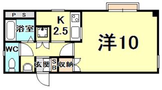 不二屋マンションの間取り画像