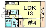 オッツ荒牧南の間取り画像
