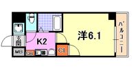 エステムコート新神戸エリタージュの間取り画像