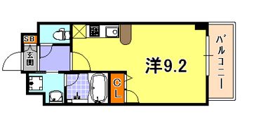 アスヴェル神戸ハーバーサイドの間取り画像