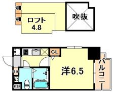 エステムコート神戸・県庁前4グランディオの間取り画像