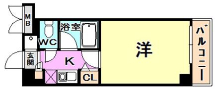 エステムコート芦屋西の間取り画像