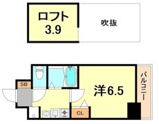 エステムコート神戸県庁前IIIフィエルテの間取り画像