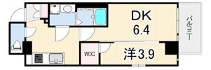 ソルテラス甲子園口クレアストの間取り画像