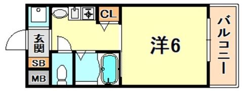 エステムコート神戸ハーバーランド前IIIコスタリティの間取り画像
