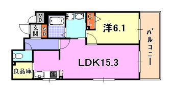 プレサンス新神戸の間取り画像