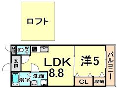 フィオーレ 武庫の間取り画像