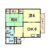 ハイツ大市の間取り画像