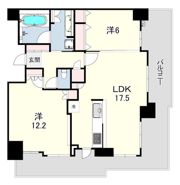 プラウドタワー住吉の間取り画像