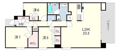 ワコーレ芦屋パークビスタの間取り画像