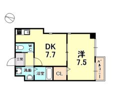 クレールモンドの間取り画像