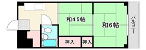 甲南青木コーポラスの間取り画像