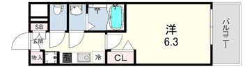 プレサンス尼崎アルモナの間取り画像