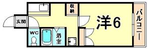 きゃぴたる北浜の間取り画像