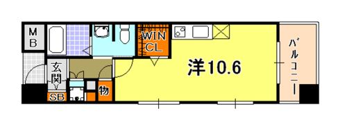 サムティ三宮レガニールの間取り画像