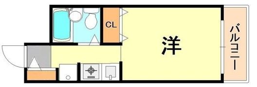 ダイドーメゾン三宮東の間取り画像