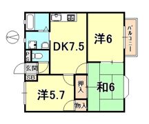 プラビーラコート5の間取り画像