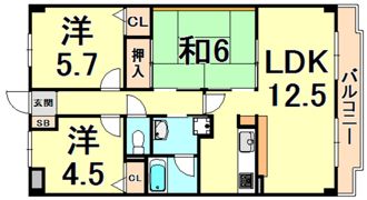 ココ西宮の間取り画像