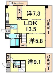 COMODO PLACEの間取り画像