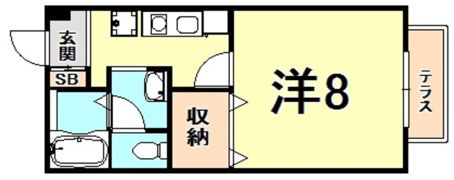 セジュール赤坂の間取り画像