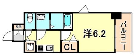 プレサンスKOBEティアラの間取り画像